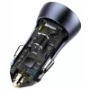 Cargador de coche Baseus TZCCJD-0G 40W gris oscuro — fuente de alimentación USB para vehículo, salida 40W