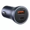 Cargador de coche Baseus TZCCJD-0G 40W gris oscuro — fuente de alimentación USB para vehículo, salida 40W