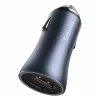 Cargador de coche Baseus TZCCJD-0G 40W gris oscuro — fuente de alimentación USB para vehículo, salida 40W