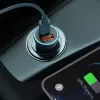 Cargador de coche Baseus TZCCJD-0G 40W gris oscuro — fuente de alimentación USB para vehículo, salida 40W