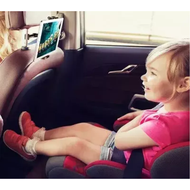Baseus SUHZ-01 soporte para reposacabezas trasero de coche para tablets/smartphones 4,7-12,9 pulgadas, negro