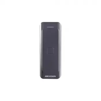 Lector de control de accesos Hikvision DS-K1802E, negro, DC 0–12 V, máx. 0,15 A, 115,9×43,3×17 mm
