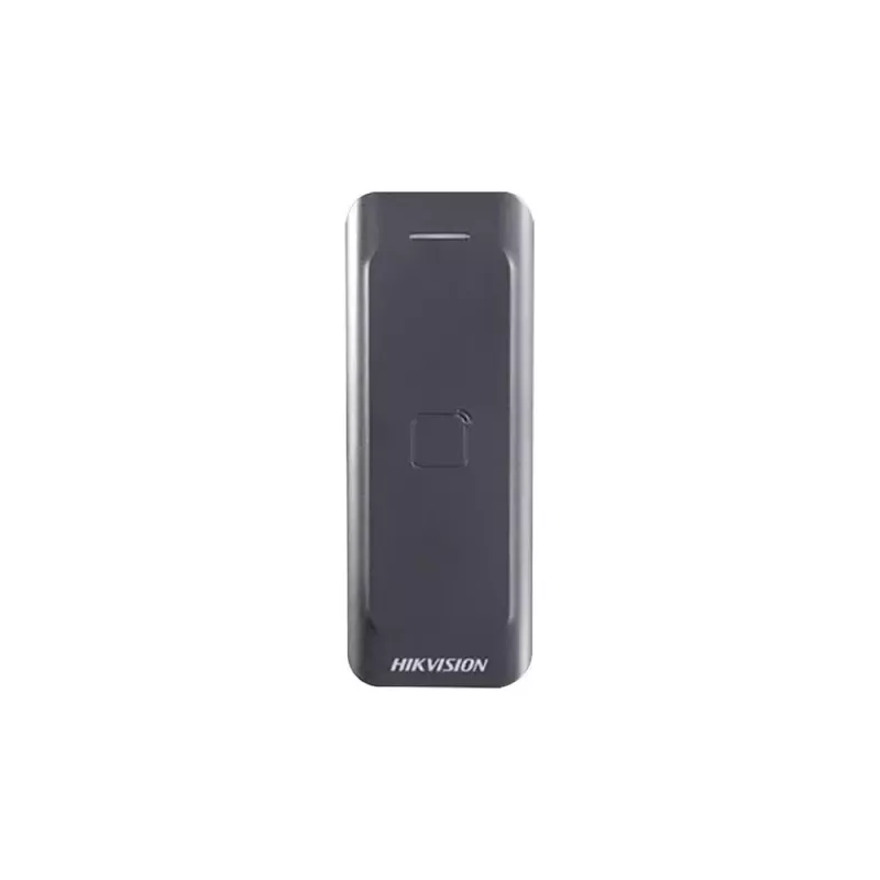 Lector de control de accesos Hikvision DS-K1802E, negro, DC 0–12 V, máx. 0,15 A, 115,9×43,3×17 mm