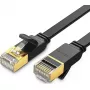 Cable Ethernet UGREEN NW106 Cat.7 STP RJ45 plano 3 m (negro)