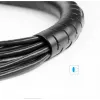 Organizador de cables UGREEN espiral negro — enrollador de cables en espiral, 1 ud.