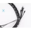 Organizador de cables UGREEN espiral negro — enrollador de cables en espiral, 1 ud.