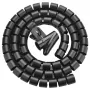 Organizador de cables UGREEN espiral negro — enrollador de cables en espiral, 1 ud.