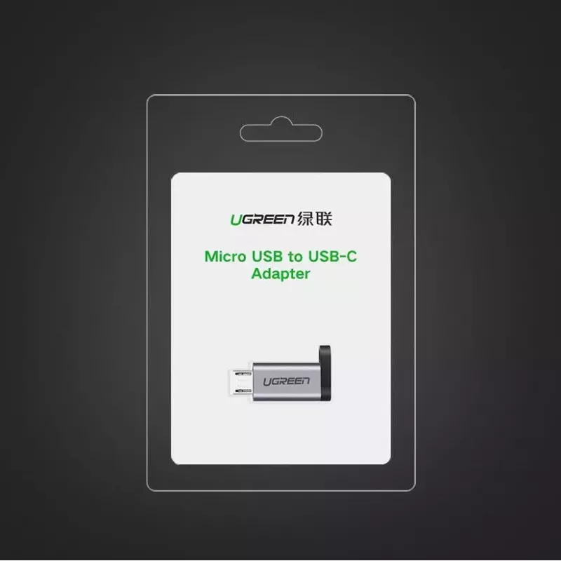 UGREEN adaptador de USB-C a micro USB, gris