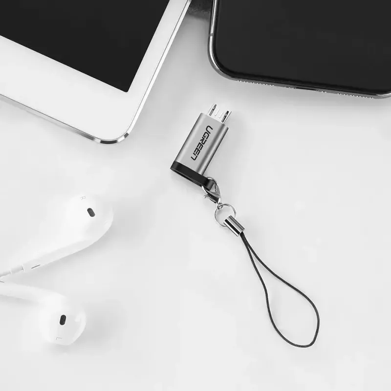 UGREEN adaptador de USB-C a micro USB, gris