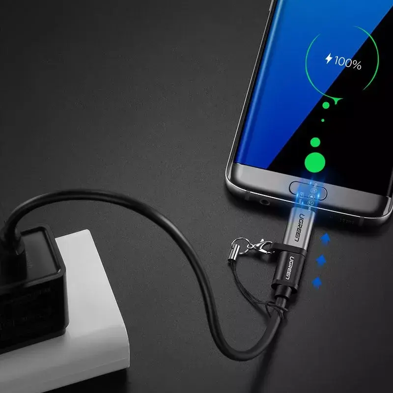 UGREEN adaptador de USB-C a micro USB, gris