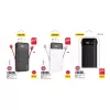 Batería externa Dudao K1Pro 20000 mAh 15 W con 4 cables integrados, negra