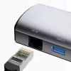 Dock para portátil DUDAO A15PRO con cable USB 3.2 Gen 1 Type-A Type-C gris
