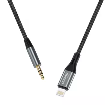 Cable de audio DUDAO Lightning - minijack 3,5 mm, 1 m, gris L11PRO