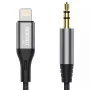 Cable de audio DUDAO Lightning - minijack 3,5 mm, 1 m, gris L11PRO