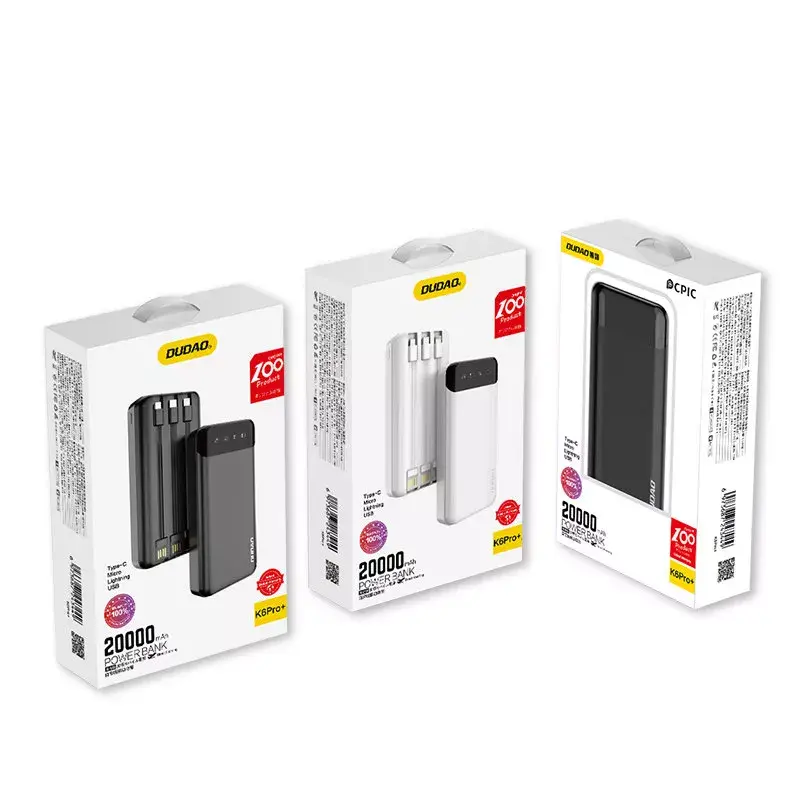 Batería portátil DUDAO K6Pro+ 20000mAh