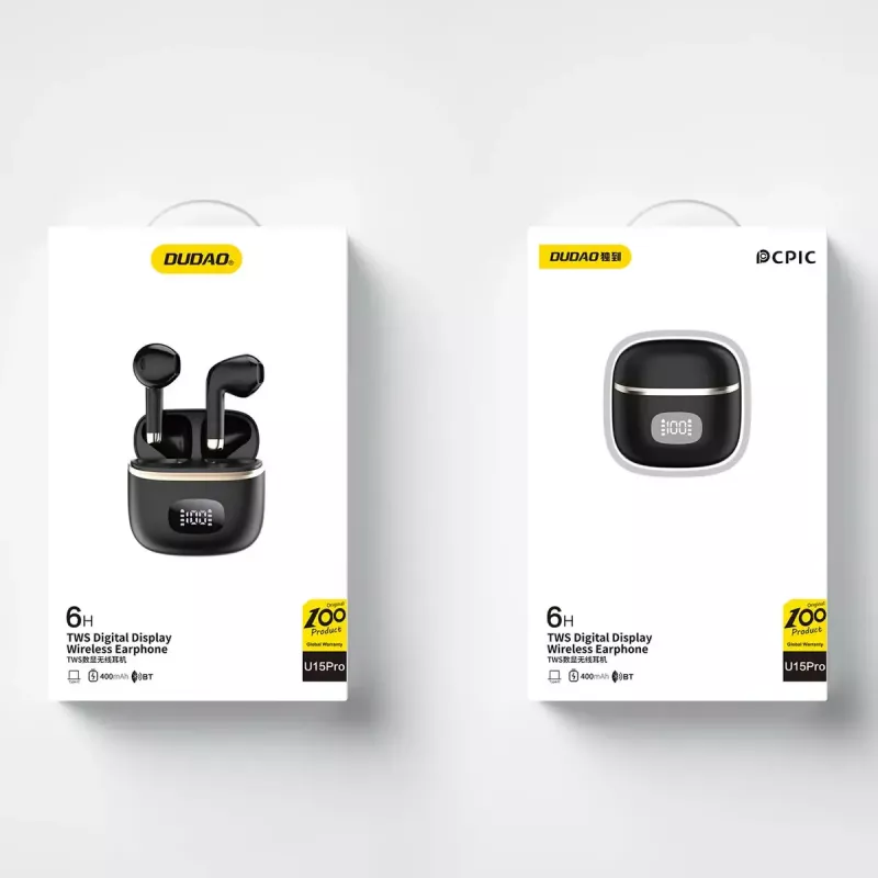 Auriculares Dudao U15Pro TWS inalámbricos negro