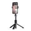 Palo selfie Dudao F18 — soporte pasivo para móvil, blanco, ABS y aluminio