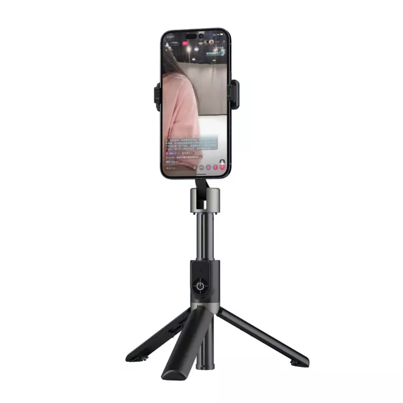 Palo selfie Dudao F18 — soporte pasivo para móvil, blanco, ABS y aluminio
