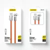 Cable USB a Lightning Dudao L24AL — 1 m, USB-A a Lightning, naranja