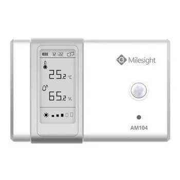 Sensor climático de interior Milesight AM104-868M LoRaWAN – temperatura y humedad