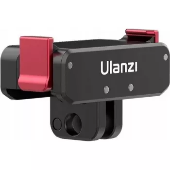 Adaptador de soporte magnético Ulanzi con rosca de 1/4 de pulgada para cámaras de acción — compatible con GoPro y DJI Action 3