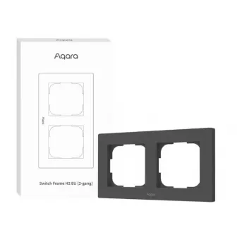 Marco para interruptor inteligente H2 2 tomas gris Aqara FE-X01D-G