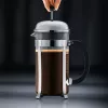 Cafetera French Press BODUM Chambord 8 tazas, marco negro con jarra de cromo y cristal