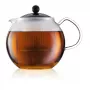 Tetera BODUM Assam Single 500 ml — asa negra, cristal transparente
