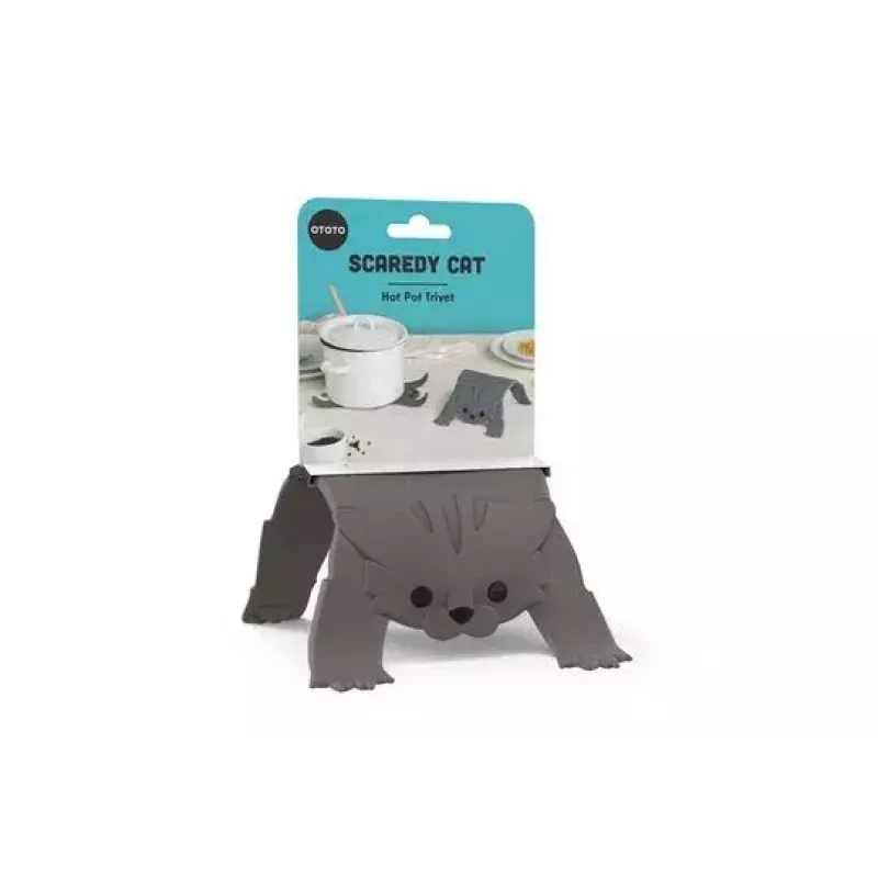 Salvamanteles Ototo Design Scaredy Cat silicona 139,7x266,7x5,08 mm