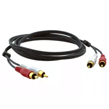 Cable de audio Kramer Electronics C-2RAM/2RAM-3 0,9 m 2xRCA negro