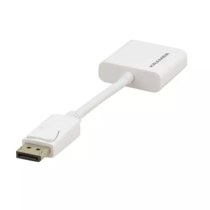 Adaptador de cable de vídeo DisplayPort HDMI Type-A Kramer Electronics ADC-DPM/HF/UHD