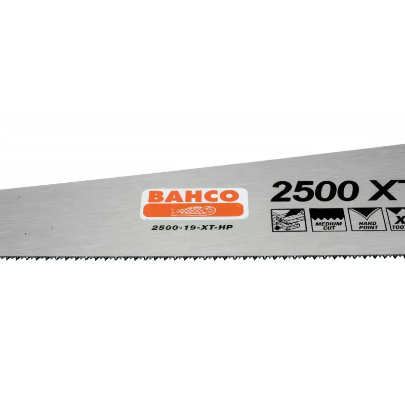 Sierra de costilla Bahco 2500-19-XT-HP 47,5 cm negra naranja acero inoxidable