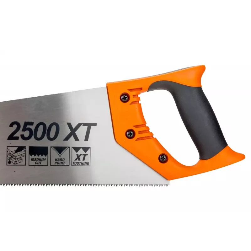 Sierra de costilla Bahco 2500-19-XT-HP 47,5 cm negra naranja acero inoxidable