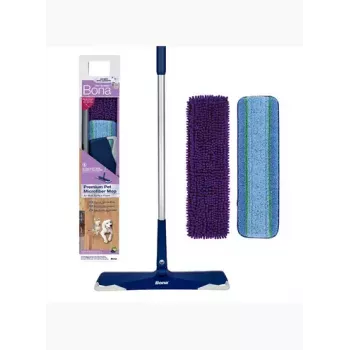 Mopa de microfibra seco y húmedo Bona CA102085 azul laminado baldosas madera