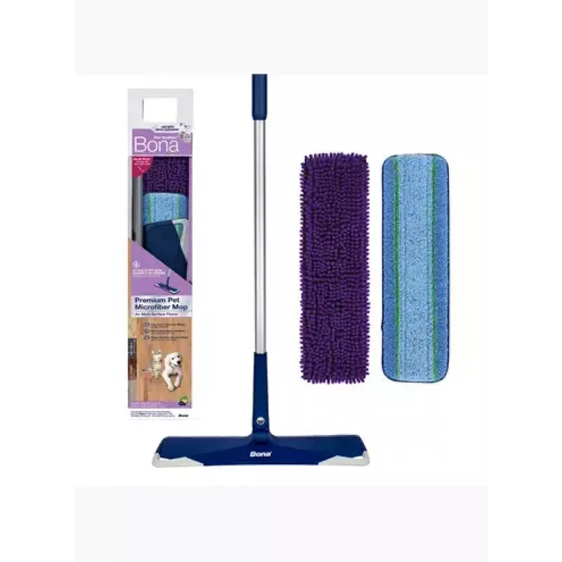 Mopa de microfibra seco y húmedo Bona CA102085 azul laminado baldosas madera