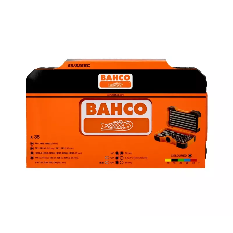 Bahco 59/S35BC juego de puntas, 35 uds.