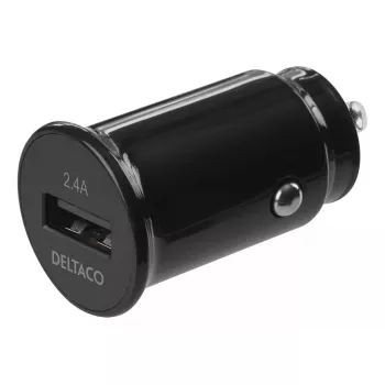 Cargador de coche Deltaco USB-CAR123 universal negro