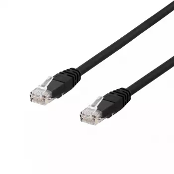 Cable de red Deltaco TP-620UV RJ-45 Cat6 20 m negro