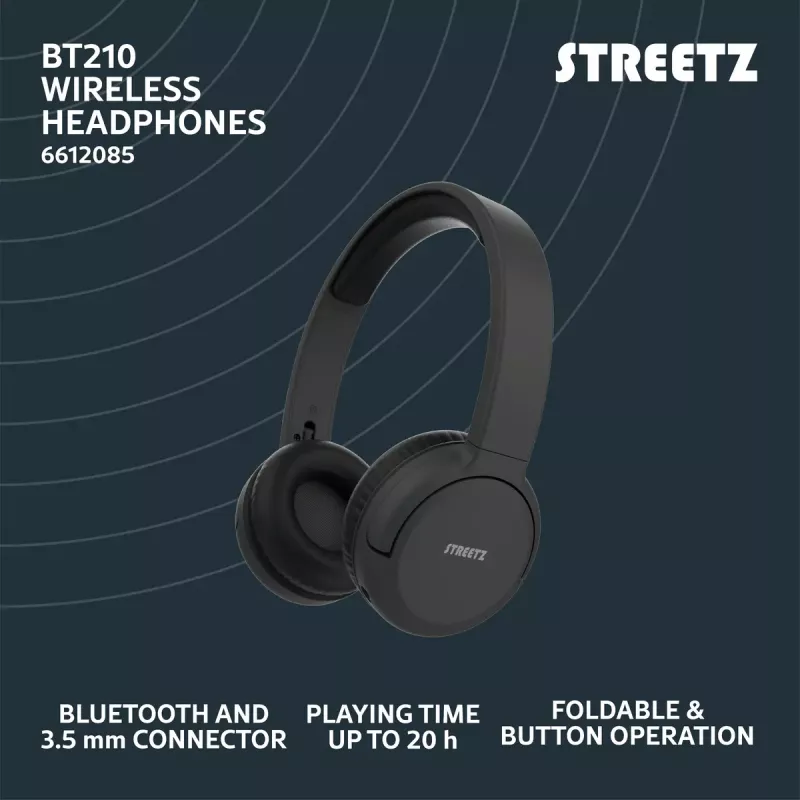 Auriculares Streetz BT210-BLK