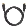 Cable DisplayPort DELTACO DP-1020D-FLEX 2 m, DisplayPort a DisplayPort, conector macho–conector macho, negro