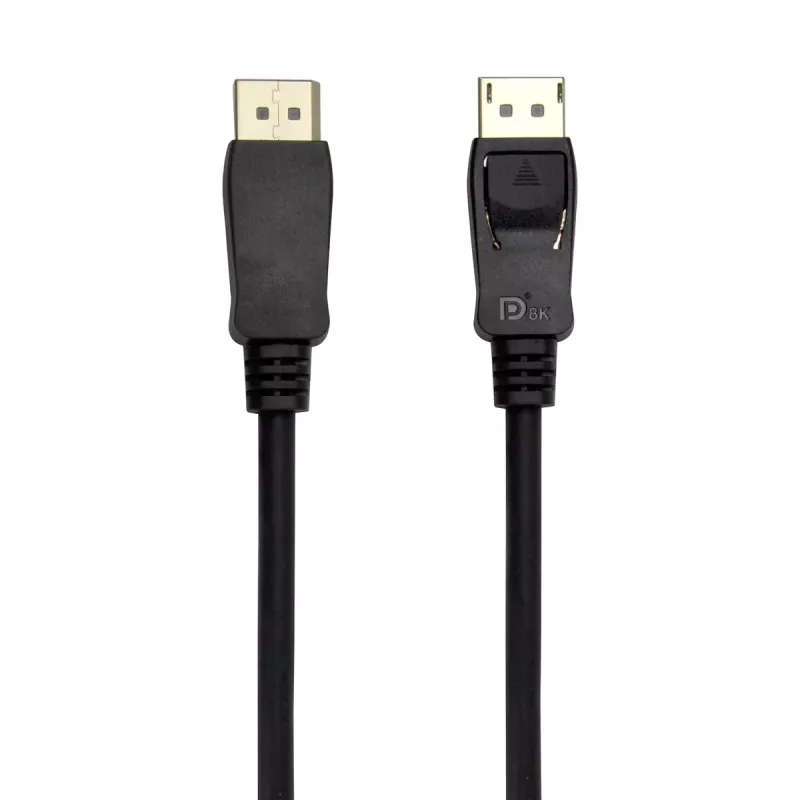 Cable DisplayPort DELTACO DP-1020D-FLEX 2 m, DisplayPort a DisplayPort, conector macho–conector macho, negro