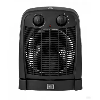 Calefactor Emerio FH-111910.2 — 2000 W, oscilación, termostato regulable, negro