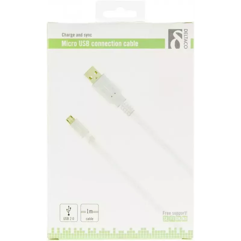 Cable USB Deltaco MICRO-100