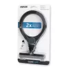 Lupa de mano Carson LumiCraft 2x, LED, a pilas, negra, 135×23×226 mm
