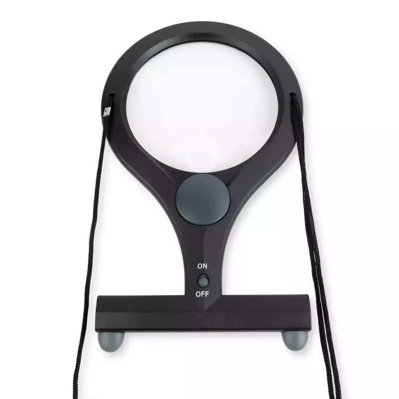 Lupa de mano Carson LumiCraft 2x, LED, a pilas, negra, 135×23×226 mm