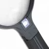 Lupa Carson Split Handle HF-11 — lupa de mano 3,5×, negro/transparente, pila AAA