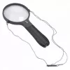 Lupa Carson Split Handle HF-11 — lupa de mano 3,5×, negro/transparente, pila AAA