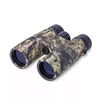Prismáticos Carson JR 10x42 BAK-4 de tejado, diseño compacto camuflaje, 127×50,8×160 mm