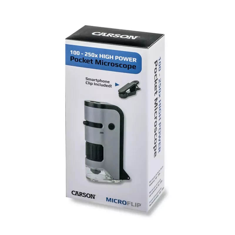Microscopio digital Carson MICROFLIP 250x negro acero inoxidable