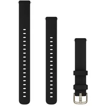 Correa para reloj GARMIN Lily 2 silicona negra — correa de silicona de repuesto para Lily 2